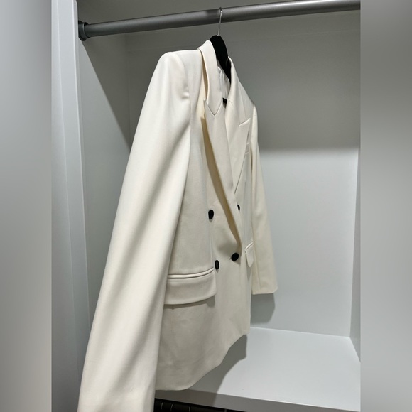 MADEWELL Tuxedo Blazer in Winter White $238 NT118 wardrobe staple size 4 NEW - Picture 9 of 17